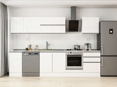 Alvinka 315X210 Cm High Gloss Mutfak Dolabı M-E90S45S60-2 High Gloss | Beyaz - Suntalam