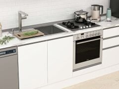 Alvinka 315X210 Cm High Gloss Mutfak Dolabı M-E90S45S60-2 High Gloss | Beyaz - Suntalam