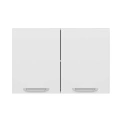 Alvinka Mutfak Modül Duz Üst 2Dk1R 90-H60Cm Dolap Beyaz Beyaz Suntalam