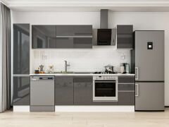 Alvinka 280X210 Cm High Gloss Mutfak Dolabı Mb-E80B40S40-2