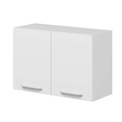 Alvinka Mutfak Modül Duz Üst 2Dk1R 90-H60Cm Dolap Beyaz Beyaz Mdf