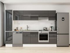 Alvinka 285X210 Cm High Gloss Mutfak Dolabı Mb-E80B40S45-1