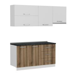 Minar 210 Cm Mutfak Dolabı Beyaz Dore 210-D4