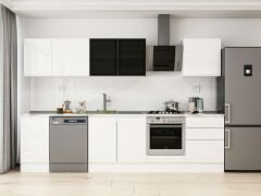 Alvinka 315X210 Cm High Gloss Mutfak Dolabı M-E90S45S60-3 High Gloss | Beyaz - Suntalam