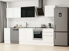 Alvinka 315X210 Cm High Gloss Mutfak Dolabı M-E90S45S60-3 High Gloss | Beyaz - Suntalam