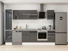 Alvinka 285X210 Cm High Gloss Mutfak Dolabı Mb-E80B40S45-2