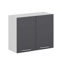 Alvinka Mutfak Modül Duz Üst 2Dk1R 90-H72Cm Dolap Beyaz Antrasit Suntalam