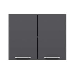 Alvinka Mutfak Modül Duz Üst 2Dk1R 90-H72Cm Dolap Beyaz Antrasit Suntalam