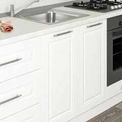 Minar 200 Cm Mebran C Mutfak Dolabı Beyaz 200-Mcb1