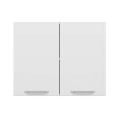 Alvinka Mutfak Modül Duz Üst 2Dk1R 90-H72Cm Dolap Beyaz Beyaz Mdf