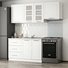 Minar 200 Cm Mebran C Mutfak Dolabı Beyaz 200-Mcb2