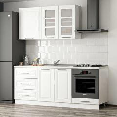 Minar 200 Cm Mebran C Mutfak Dolabı Beyaz 200-Mcb3