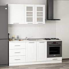 Minar 200 Cm Mebran C Mutfak Dolabı Beyaz 200-Mcb3