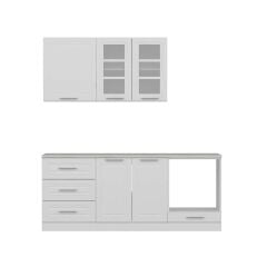 Minar 200 Cm Mebran C Mutfak Dolabı Beyaz 200-Mcb3