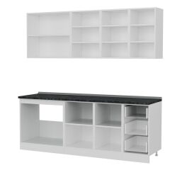 Minar 215 Cm Mutfak Dolabı Beyaz 215-B1