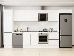 Alvinka 400X222 Cm High Gloss Mutfak Dolabı Mbb-E90B50S60-2 High Gloss | Beyaz - Mdf