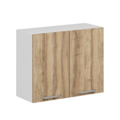 Alvinka Mutfak Modül Duz Üst 2Dk1R 90-H72Cm Dolap Beyaz Dore Mdf