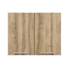 Alvinka Mutfak Modül Duz Üst 2Dk1R 90-H72Cm Dolap Beyaz Dore Mdf