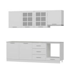 Mi̇Nar 240 Cm Mebran C Mutfak Dolabi Beyaz 240-Mcb1