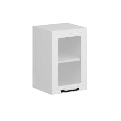 Alvinka Mutfak Modül Mbr_A Üst 1Dk1R 40-H60Cm Dolap Cam Beyaz Beyaz Mdf