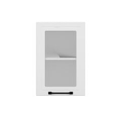 Alvinka Mutfak Modül Mbr_A Üst 1Dk1R 40-H60Cm Dolap Cam Beyaz Beyaz Mdf