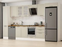 Alvinka 385X222 Cm Klasik Mebran Mutfak Dolabı Mbb-E80B45S60-3 Mebran | Kumtaşı - Suntalam