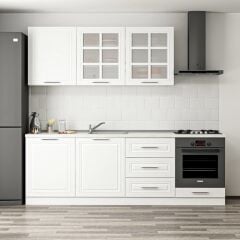 Minar 240 Cm Mebran C Mutfak Dolabı Beyaz 240-Mcb3