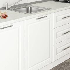 Minar 240 Cm Mebran C Mutfak Dolabı Beyaz 240-Mcb3