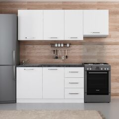 Minar 215 Cm Mutfak Dolabı Beyaz 215-B4