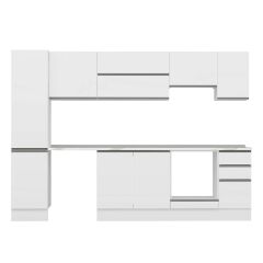 Alvinka 285X210 Cm High Gloss Mutfak Dolabı Mb-E80B45S40-1