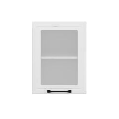 Alvinka Mutfak Modül Mbr_A Üst 1Dk1R 45-H60Cm Dolap Cam Beyaz Beyaz Mdf