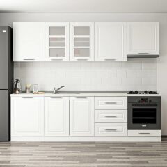 Minar 270 Cm Mebran C Mutfak Dolabı Beyaz 270-Mcb1