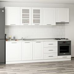 Minar 270 Cm Mebran C Mutfak Dolabı Beyaz 270-Mcb1