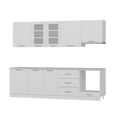 Minar 270 Cm Mebran C Mutfak Dolabı Beyaz 270-Mcb1