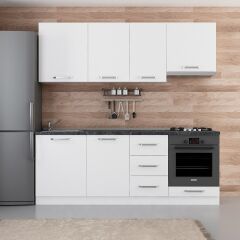 Minar 215 Cm Mutfak Dolabı Beyaz 215-B5