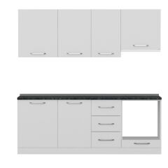 Minar 215 Cm Mutfak Dolabı Beyaz 215-B5