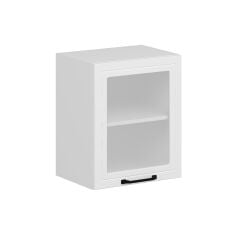 Alvinka Mutfak Modül Mbr_A Üst 1Dk1R 50-H60Cm Dolap Cam Beyaz Beyaz Suntalam