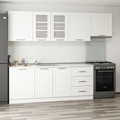 Mi̇Nar 270 Cm Mebran C Mutfak Dolabi Beyaz 270-Mcb2