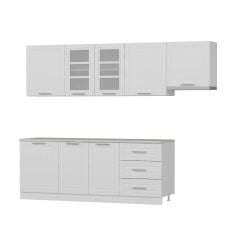 Mi̇Nar 270 Cm Mebran C Mutfak Dolabi Beyaz 270-Mcb2