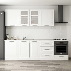 Minar 270 Cm Mebran C Mutfak Dolabı Beyaz 270-Mcb3