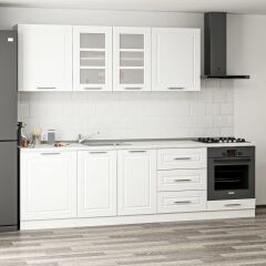 Minar 270 Cm Mebran C Mutfak Dolabı Beyaz 270-Mcb3