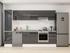 Alvinka 290X210 Cm High Gloss Mutfak Dolabı Mb-E80B45S45-1