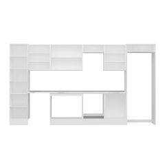 Alvinka 400X222 Cm High Gloss Mutfak Dolabı Mbb-E90B50S60-3 High Gloss | Antrasit - Mdf