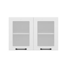 Alvinka Mutfak Modül Mbr_A Üst 2Dk1R 90-H60Cm Dolap Cam Beyaz Beyaz Suntalam