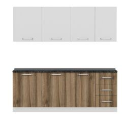 Minar 215 Cm Mutfak Dolabı Beyaz Dore 215-D2