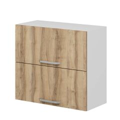 Alvinka Mutfak Modül Duz Üst 2Yk1R 80-H72Cm Dolap Beyaz Dore Suntalam