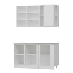 Minar 145Cm Köşe Mutfak Dolabı Beyaz K145-Mcb1