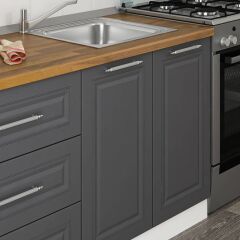 Minar 200 Cm Mbr C+Alm. Cam Mutfak Dolabı Byz Ant 200-Mcacba2