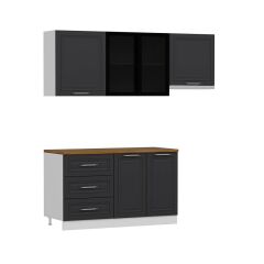 Minar 200 Cm Mbr C+Alm. Cam Mutfak Dolabı Byz Ant 200-Mcacba2