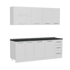 Minar 220 Cm Mutfak Dolabı Beyaz 220-B2